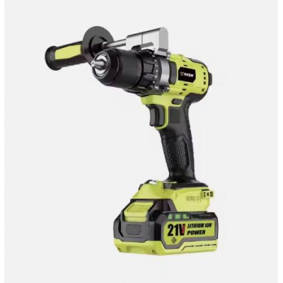 21v High Quality Cordless Electric Impact Drill Lithium Battery Variable Speed Brushless Motor DIY P